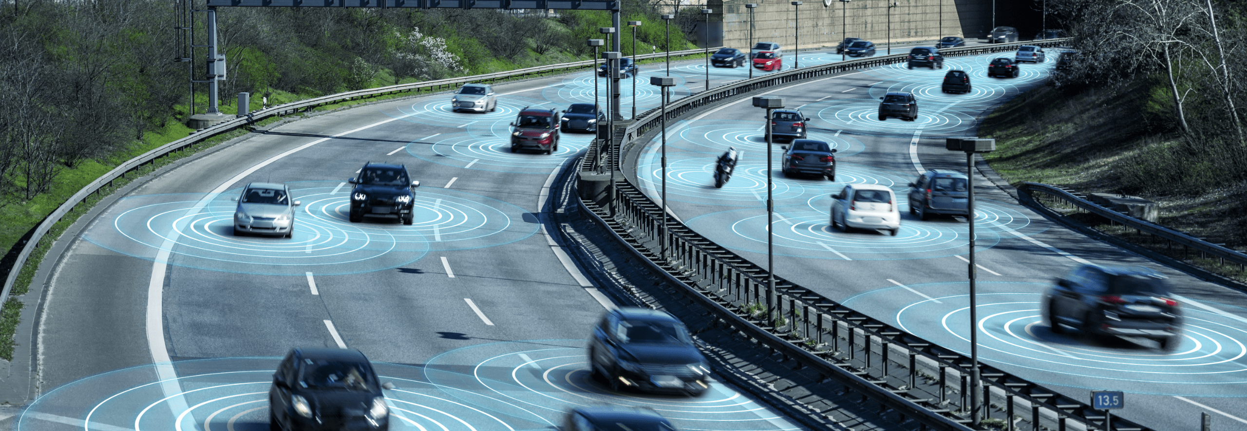 Self driving cars in a traffic circle
