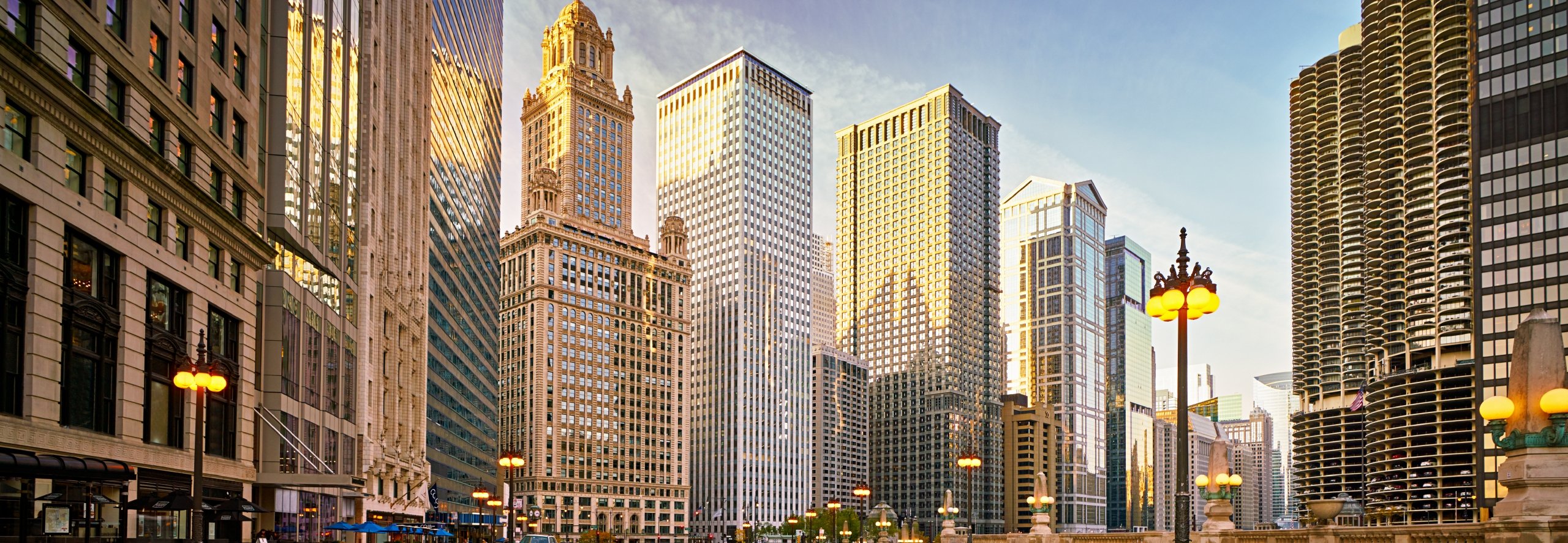 Downtown financial district