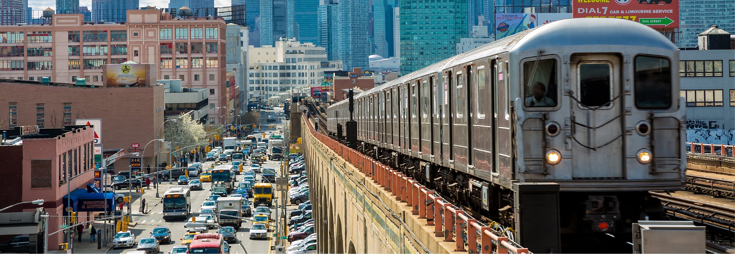 Mass transit (train) in New York City