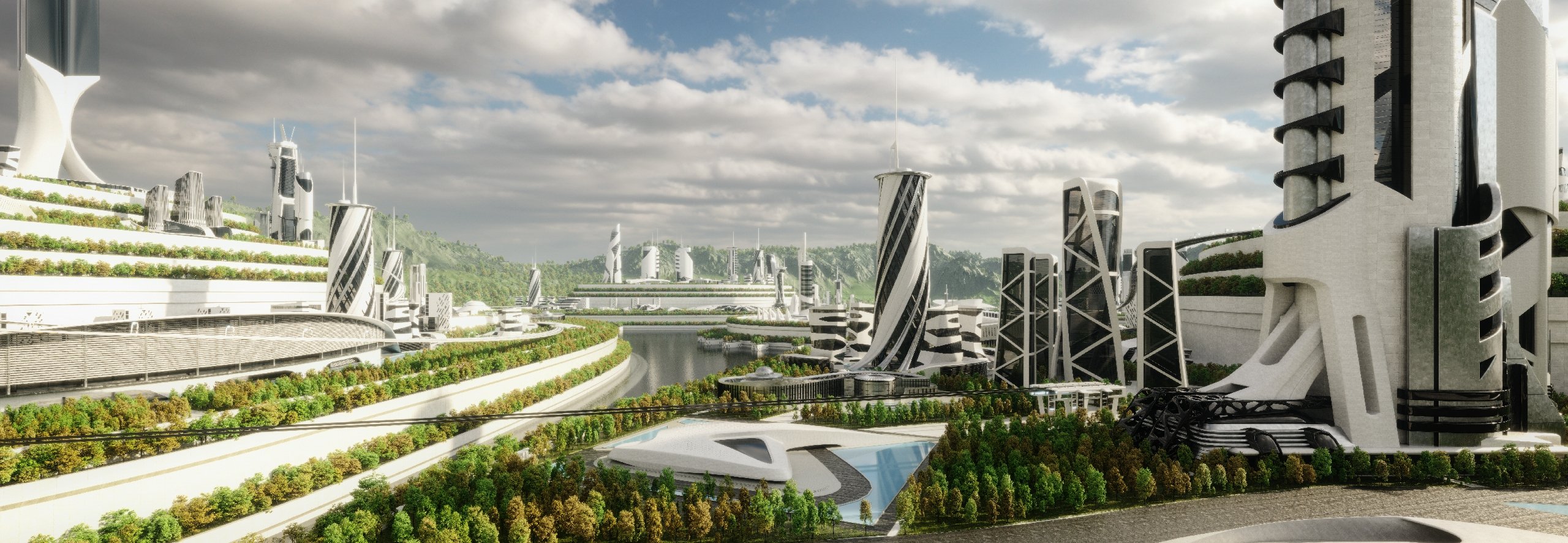 Futuristic city - an example of instant cities