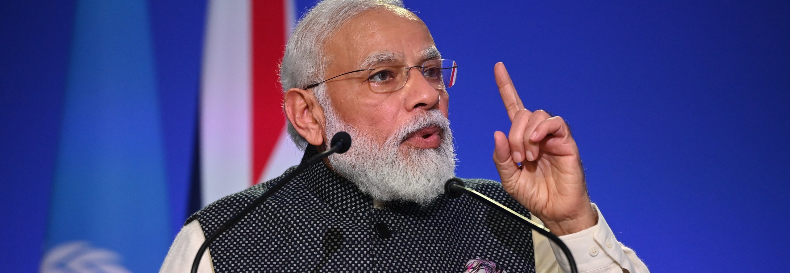 Prime Minister, Narendra Modi at COP26 discussing India’s climate dilemma