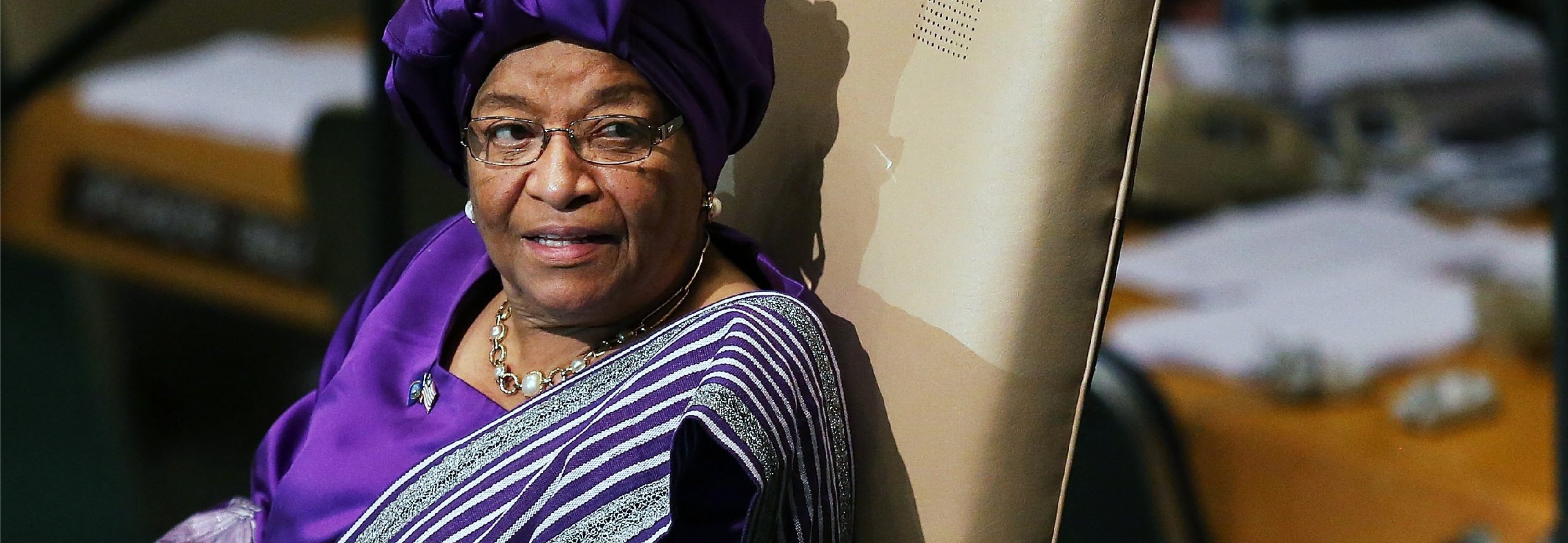 First female President of Liberia, Ellen Johnson-Sirleaf