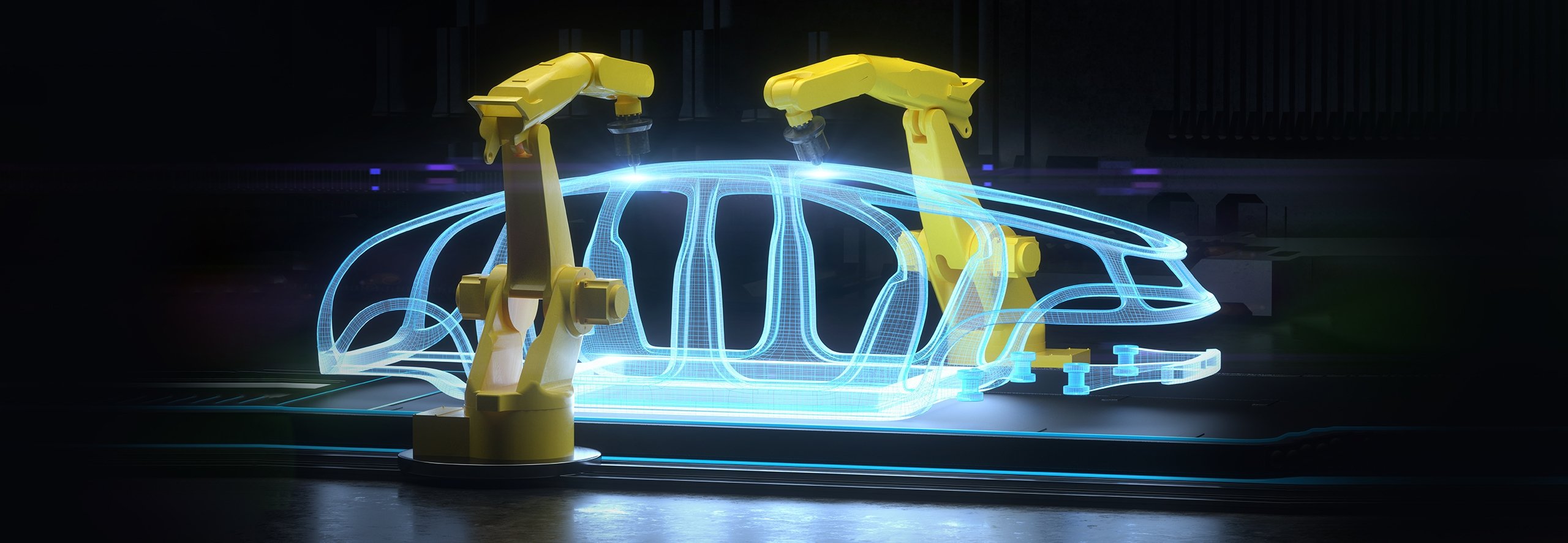 3D car assembly line