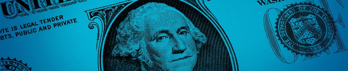 George Washington on a dollar bill