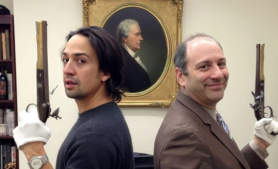 Lin-Manuel Miranda and David Cowen, copyright Museum of American Finance