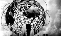image of giant metal globe representing ESG