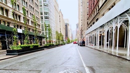 image of empty New York street