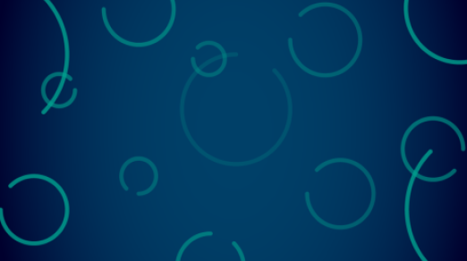 image of geometric circles on blue background